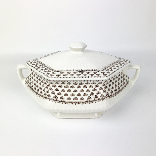 Adams Ironstone 'Sharon' lidded vegetable tureen