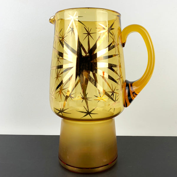 Bohemian gold gilt vintage jug