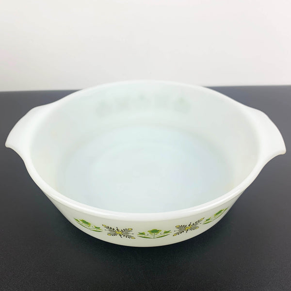 Anchor Hocking Fire King 'Meadow Green' round oven dish