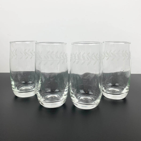 Anchor Hocking 'Laurel' water and juice tumbler - Set of 4