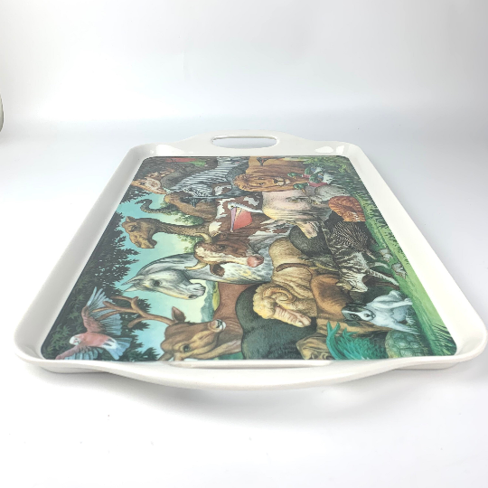 1990's animal melamine tray