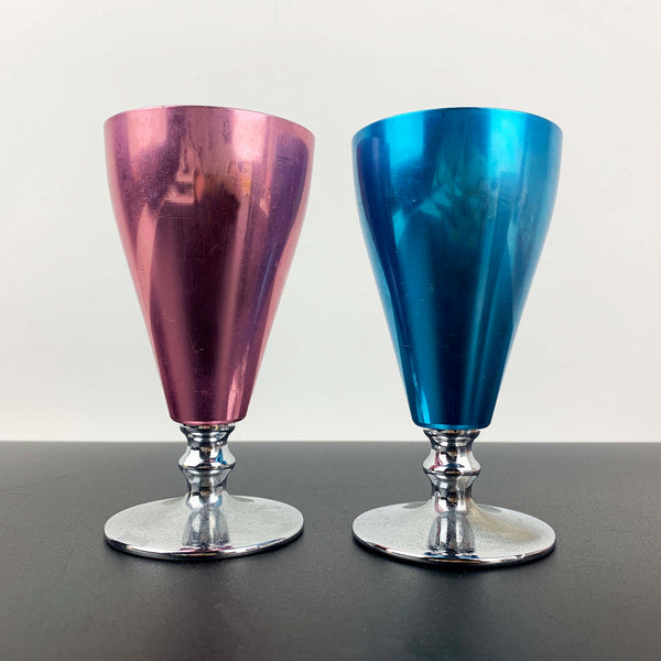 1960's anodised drinkware - Set of 8