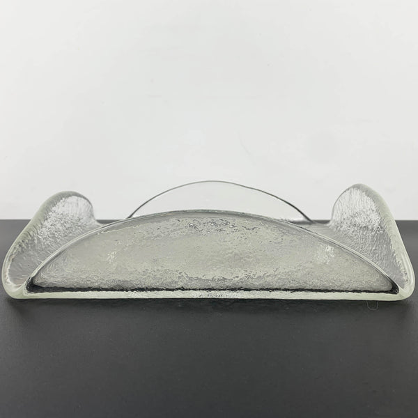 Apple square glass serving tray