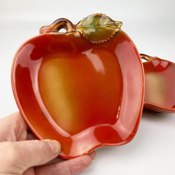 Small ceramic apple shape plate