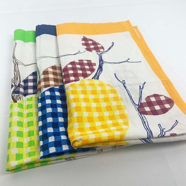 Vintage apple tree tea towel collection - Set of 3