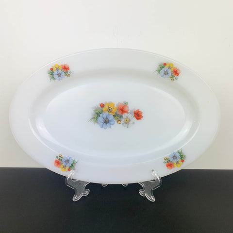 Arcopal 'Anemone' large oval platter