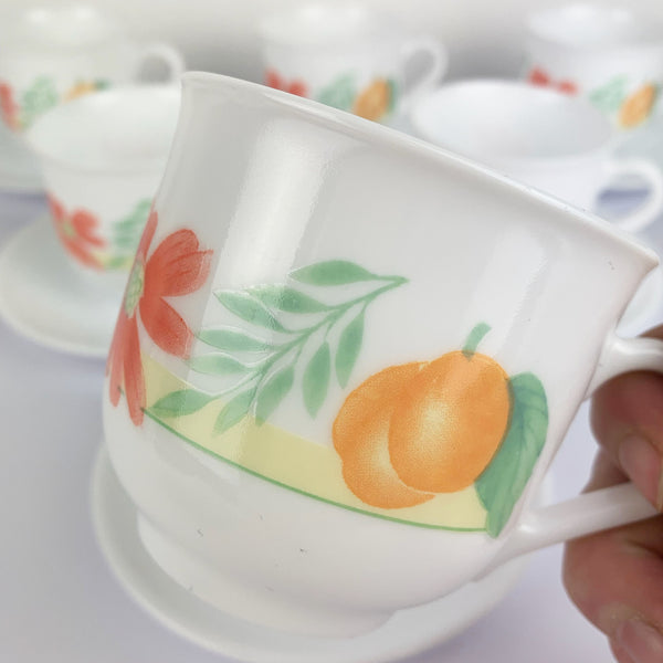 Arcopal Apricot 1980's Coffee Cup design