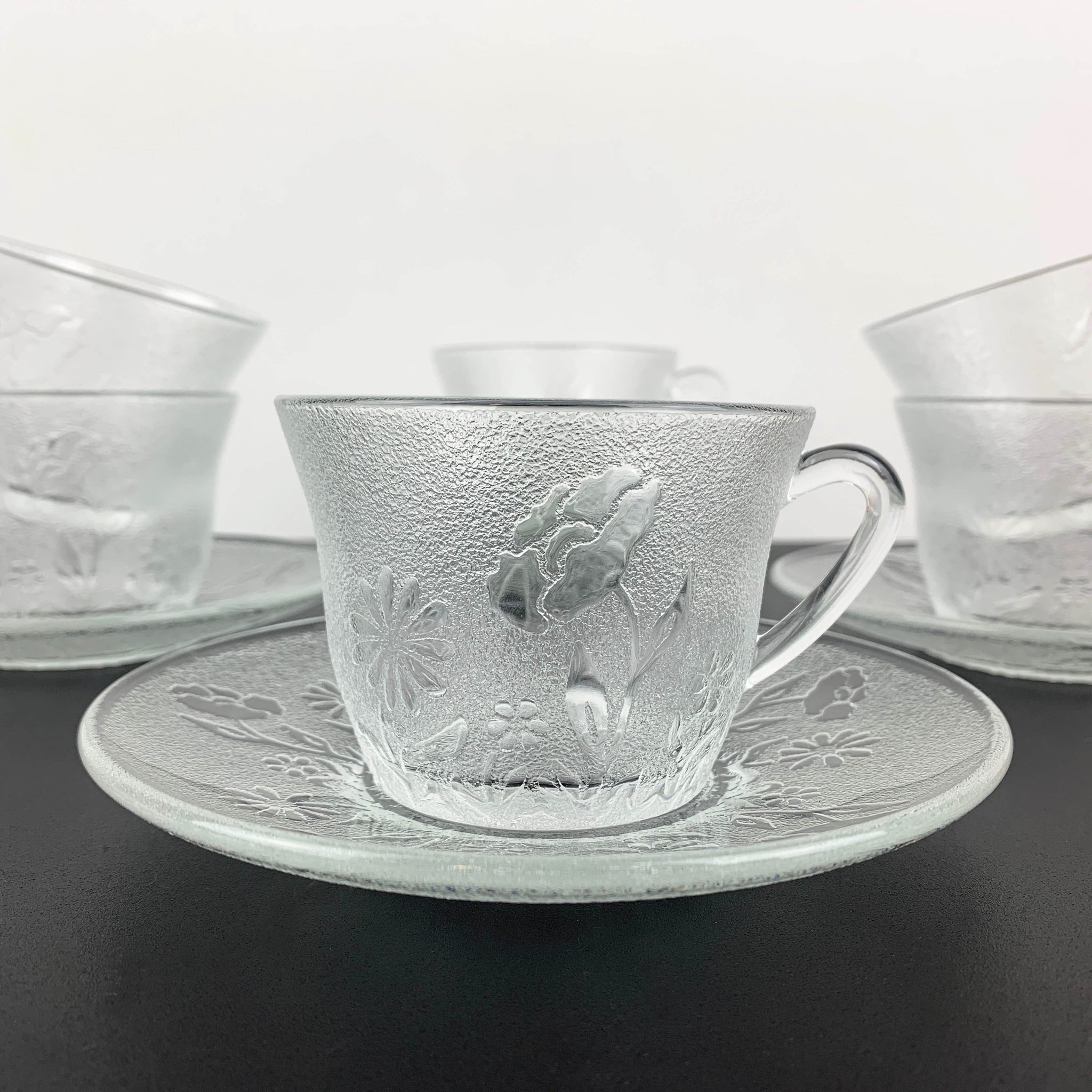 Arcoroc (France) Wildflower rare cup and saucer duo - Set of 6