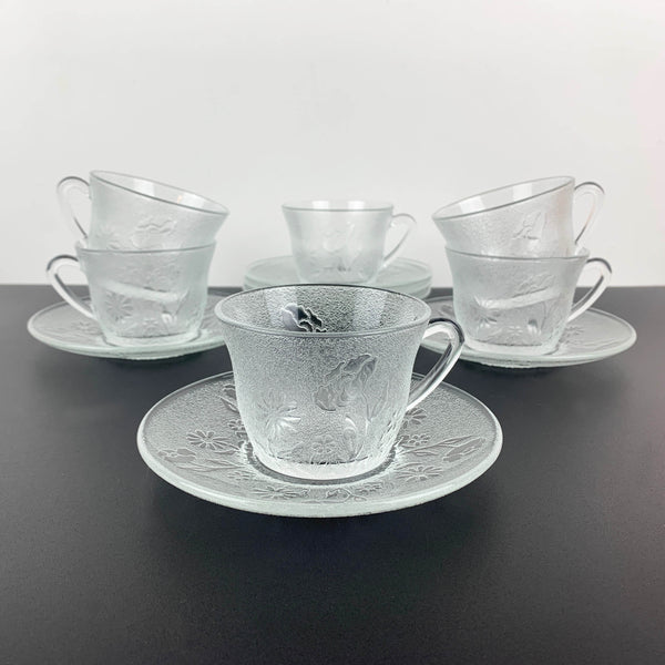 Arcoroc (France) Wildflower rare cup and saucer duo - Set of 6