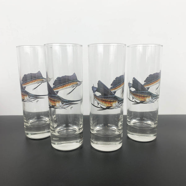 Arc (France) Blue Marlin Highball - Set of 4