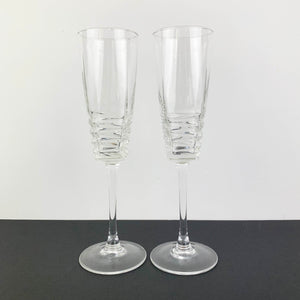 French crystal toasting glasses Set of 2