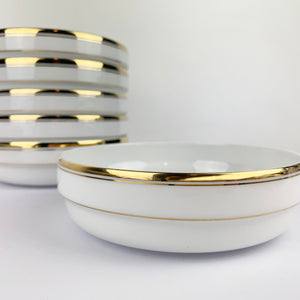 Arzberg Germany gold rimmed elegant soup bowls