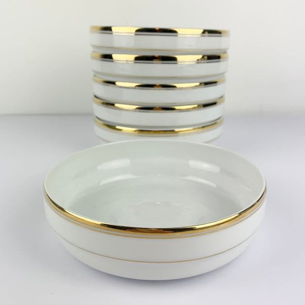 Arzberg Germany gold rimmed bowls Set of 6