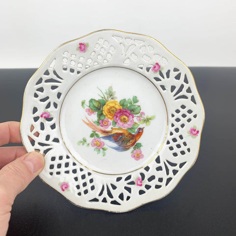 Schumann Arzberg decorative pierced bird plate