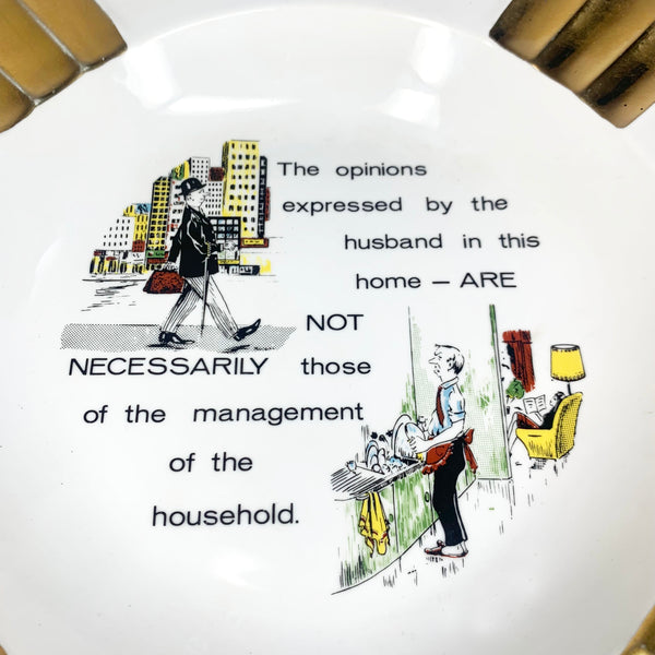 Westminster (Australia) 1970's humorous quote on ashtray