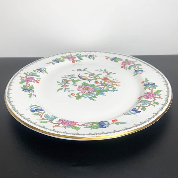 Aynsley 'Pembroke' large oval serving platter with gold trim