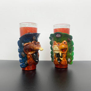 Aztec shot glasses