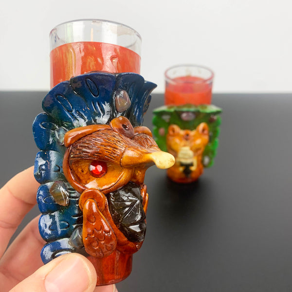 Aztec decorative shot glass - Set of 2