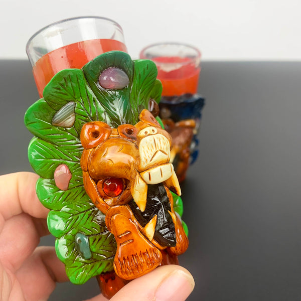 Aztec decorative shot glass - Set of 2