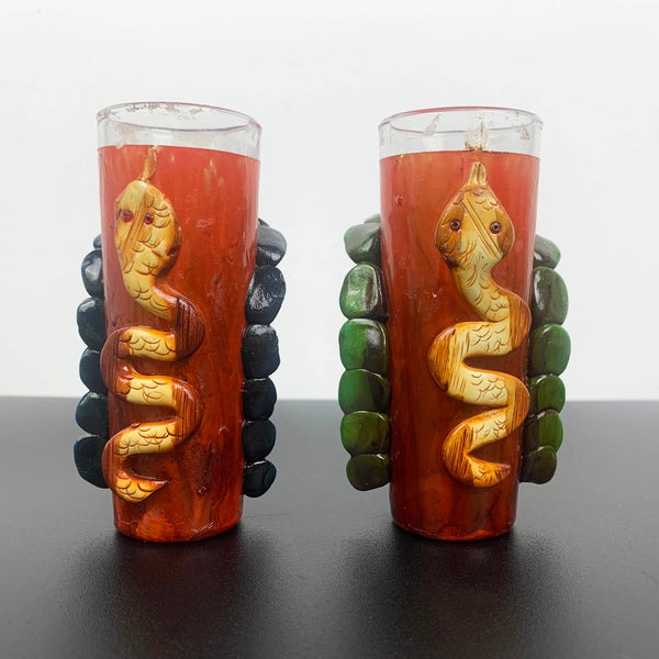 Aztec decorative shot glass - Set of 2