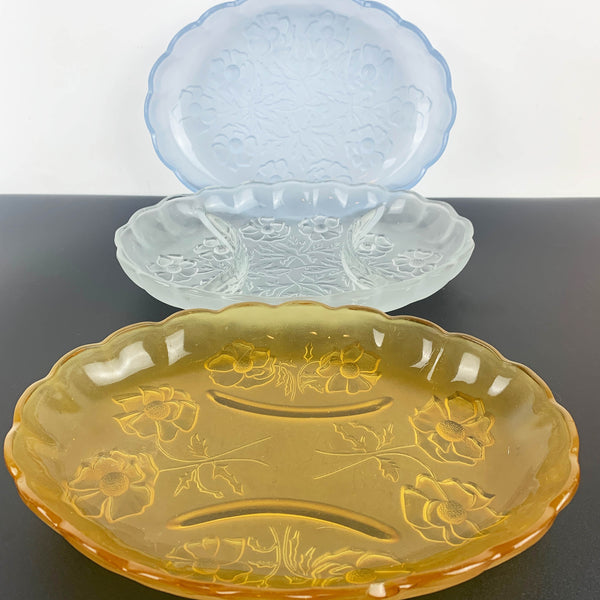 Bagley Glass 'Alexandra' glass serving dishes - Sold Separately