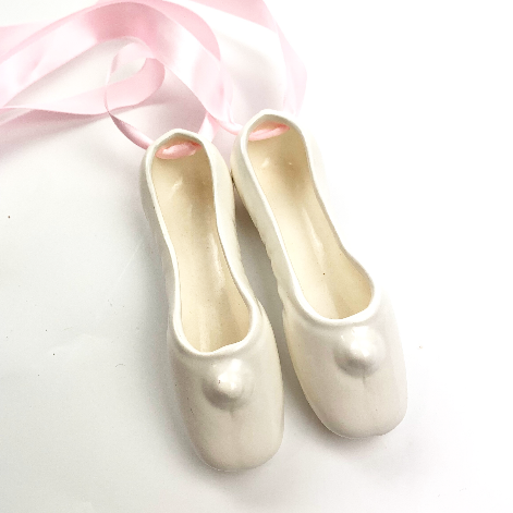 Pair of ceramic Ballet Slippers