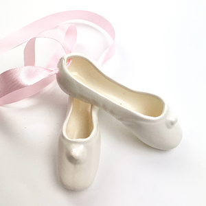 Ceramic Ballet Slippers Ornament