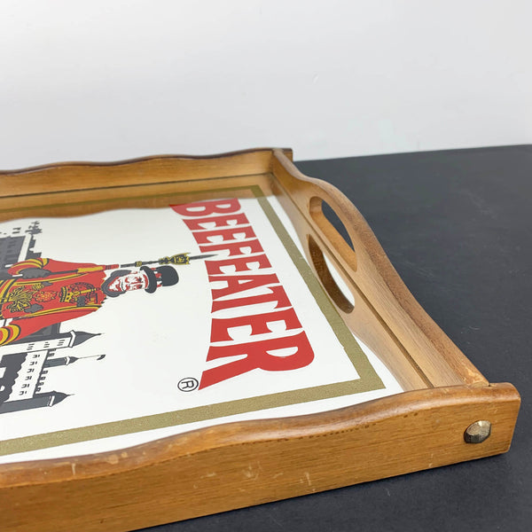 Beefeater London Gin mirrored serving tray side view