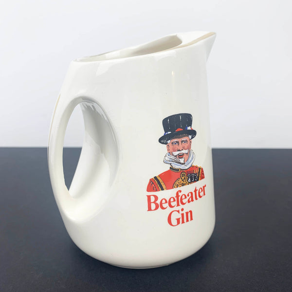 Beefeater London Gin ceramic jug side view