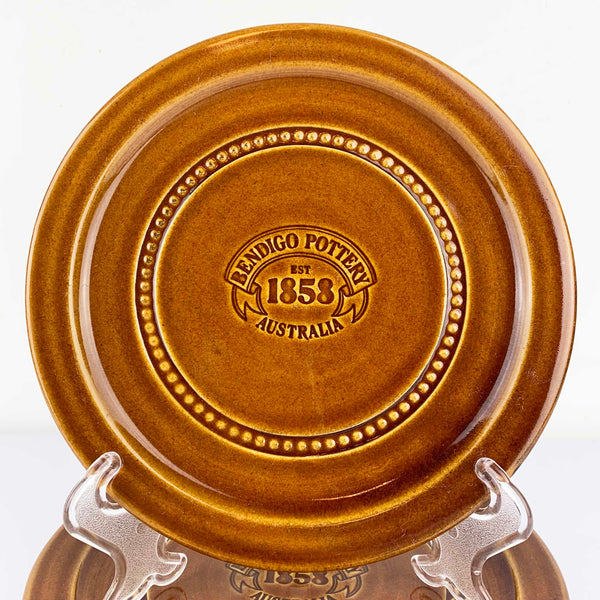 Bendigo Pottery Signature Heritage side plates with logo