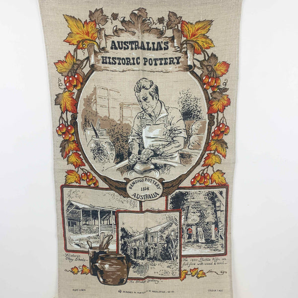 Vintage Australiana tea towel collection - Set of 3