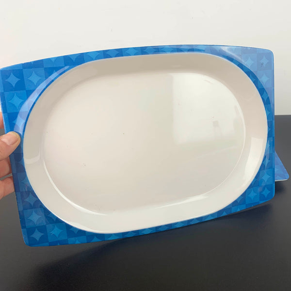 Bessemer 'Europa' Blue platters and bowls set