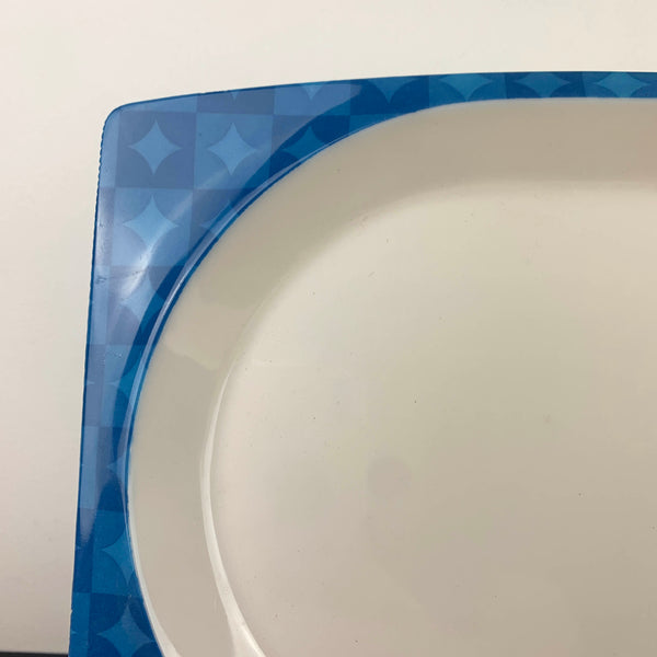 Bessemer 'Europa' Blue platters and bowls set