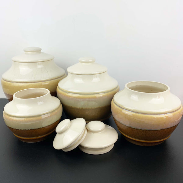 Bessemer ceramic graduated kitchen canister set