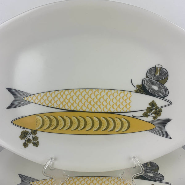 Bessemer fish design platter and plates