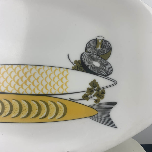 Bessemer fish design platter and plates