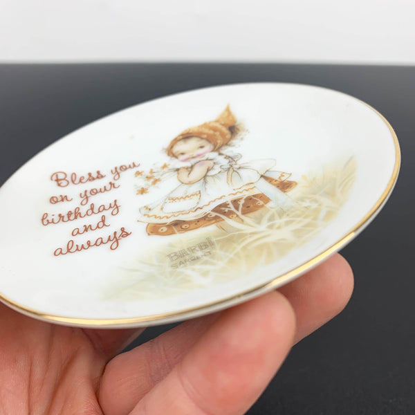 Birthday keepsake collectible miniature plate