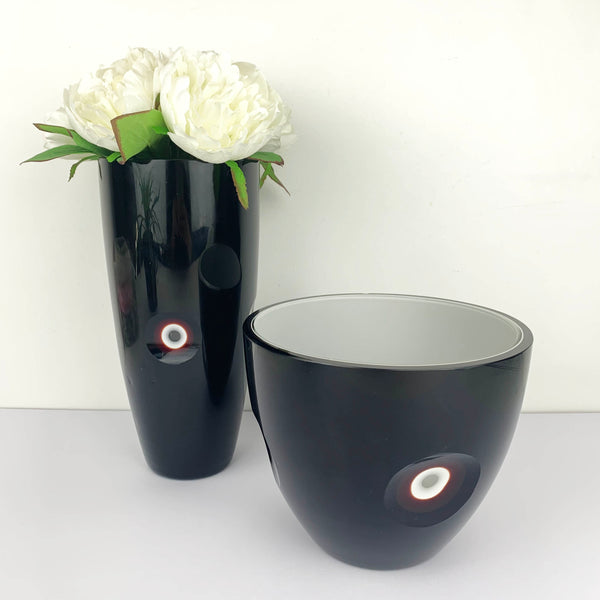 Pair of MCM cameo glass vases