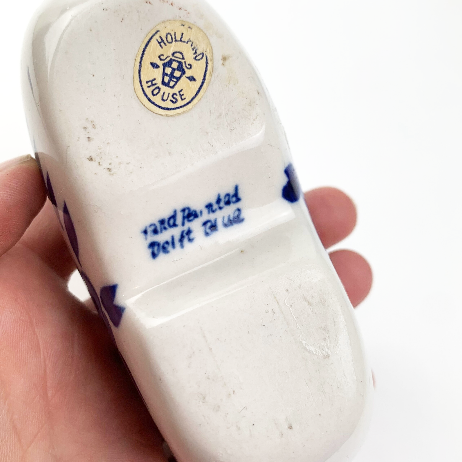 Dutch Ceramic Clog Ornament makers stamp