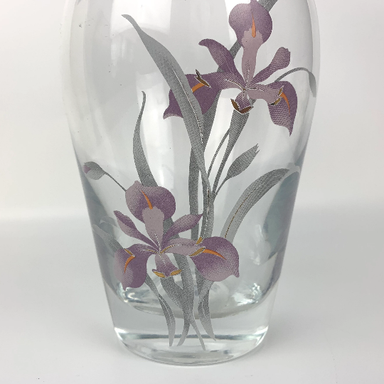 Bohemia Crystal Iris vase close up view