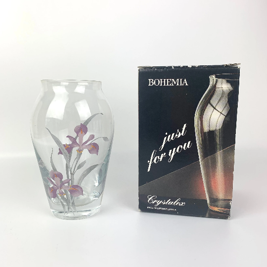 Bohemia Crystal Iris vase