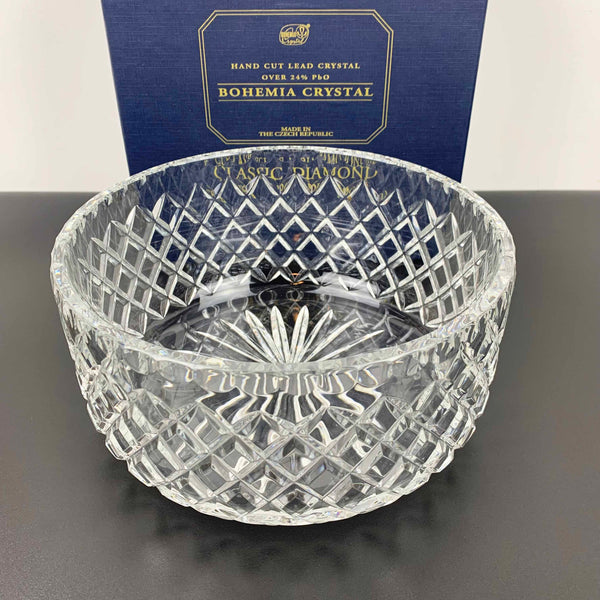 Bohemia 'Classic Diamond' large bowl in presentation box