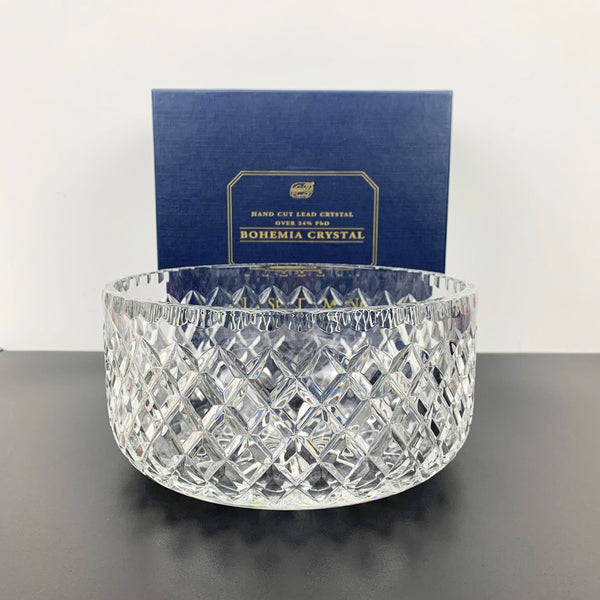 Bohemia 'Classic Diamond' large bowl in presentation box