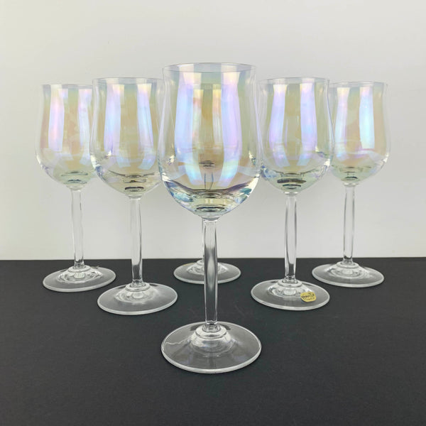 Bohemia Crystal Iridescent Wine Glass Set of 6