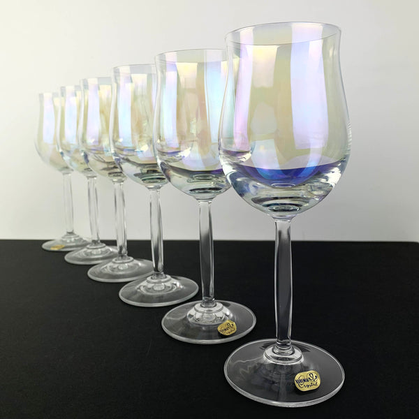 Bohemia Crystal Pearl Wine Glass Set of 6