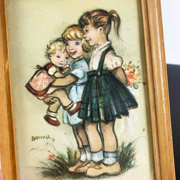 Bonnie framed children's illustrations - Set of 2