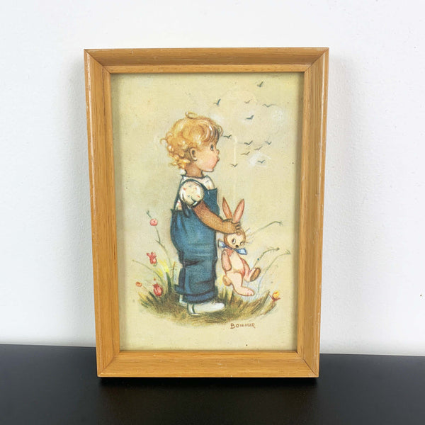 Bonnie framed children's illustrations - Set of 2