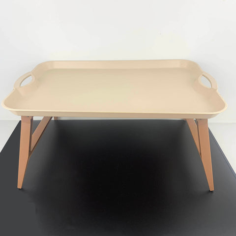 Retro plastic breakfast in bed tray with folding legs