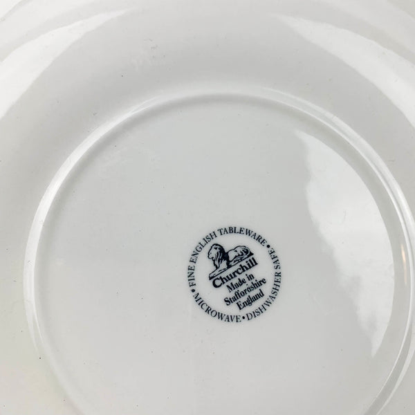 Churchill China makers stamp on dinner plate