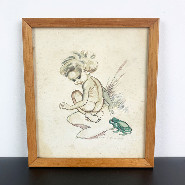 Brownie Downing framed mid century prints